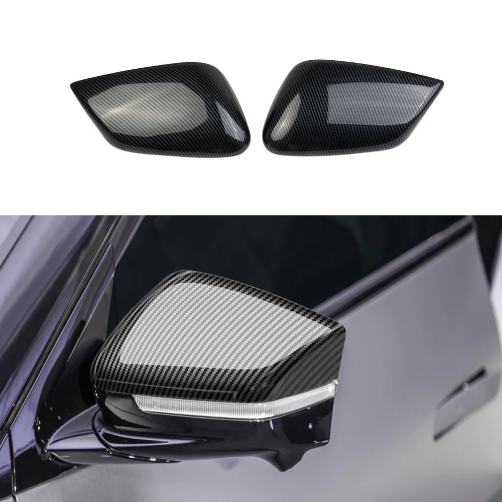 

For KIA EV6 GT Line 2021 2022 ABS carbon fiber protection car rearview mirror cover decorative sticker accessories