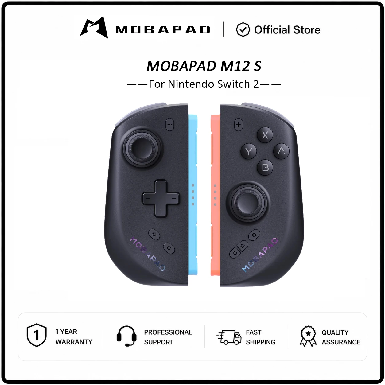 MOBAPAD M12 HD / M12 S Joypad für Nintendo Switch 2 mit TMR Joystick HD Vibration Mechanische Tasten Remap Makro Gamepad