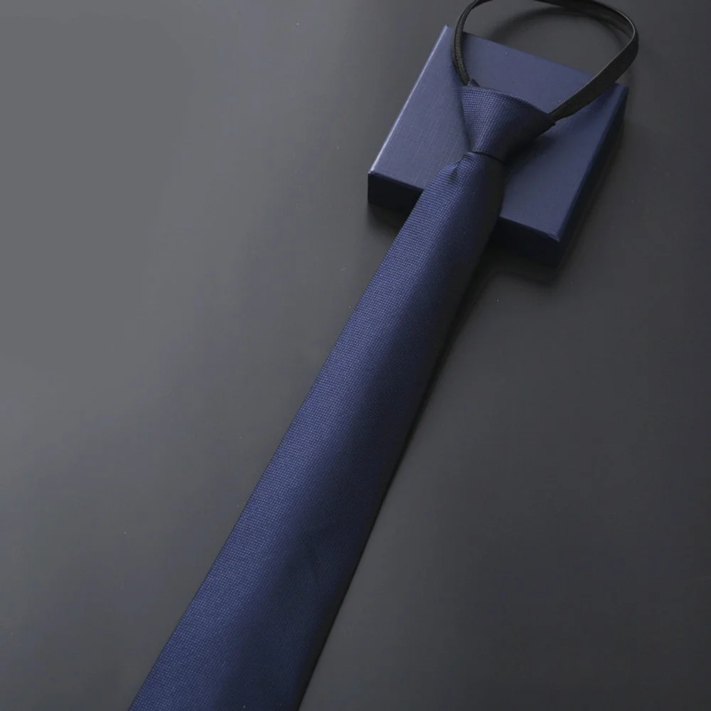 Professionelle Herren-Krawatte mit Reißverschluss, 8 cm, für Business, formelle Anlässe, Arbeit, Mode, Herren-Krawatte für Meetings, Hochzeiten, Alltag. – Detail 12