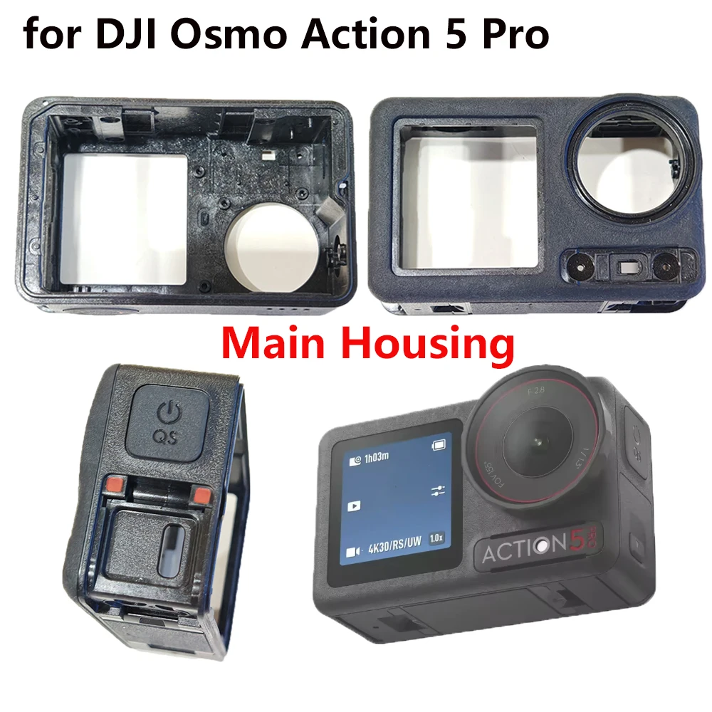 

1 PCS Main Housing For DJI Action 5 Pro Action Camera Main Frame Case for DJI Osmo Action 5 Pro Camera Body Shell Accessories