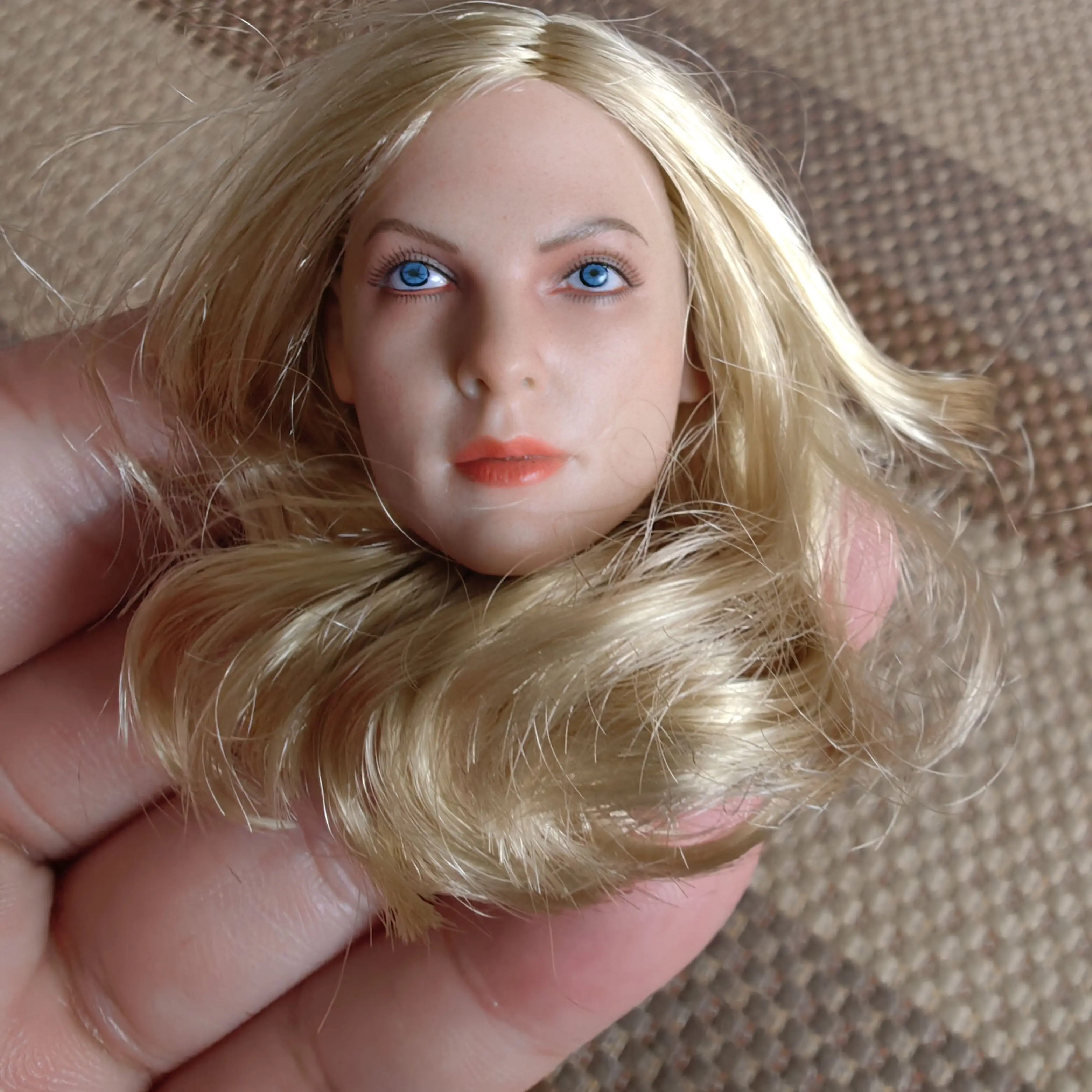 GACTOYS 1/6 America Agent Beauty Head Carving Fit for 12'' Suntan TBLeague JIAOU Action Figure