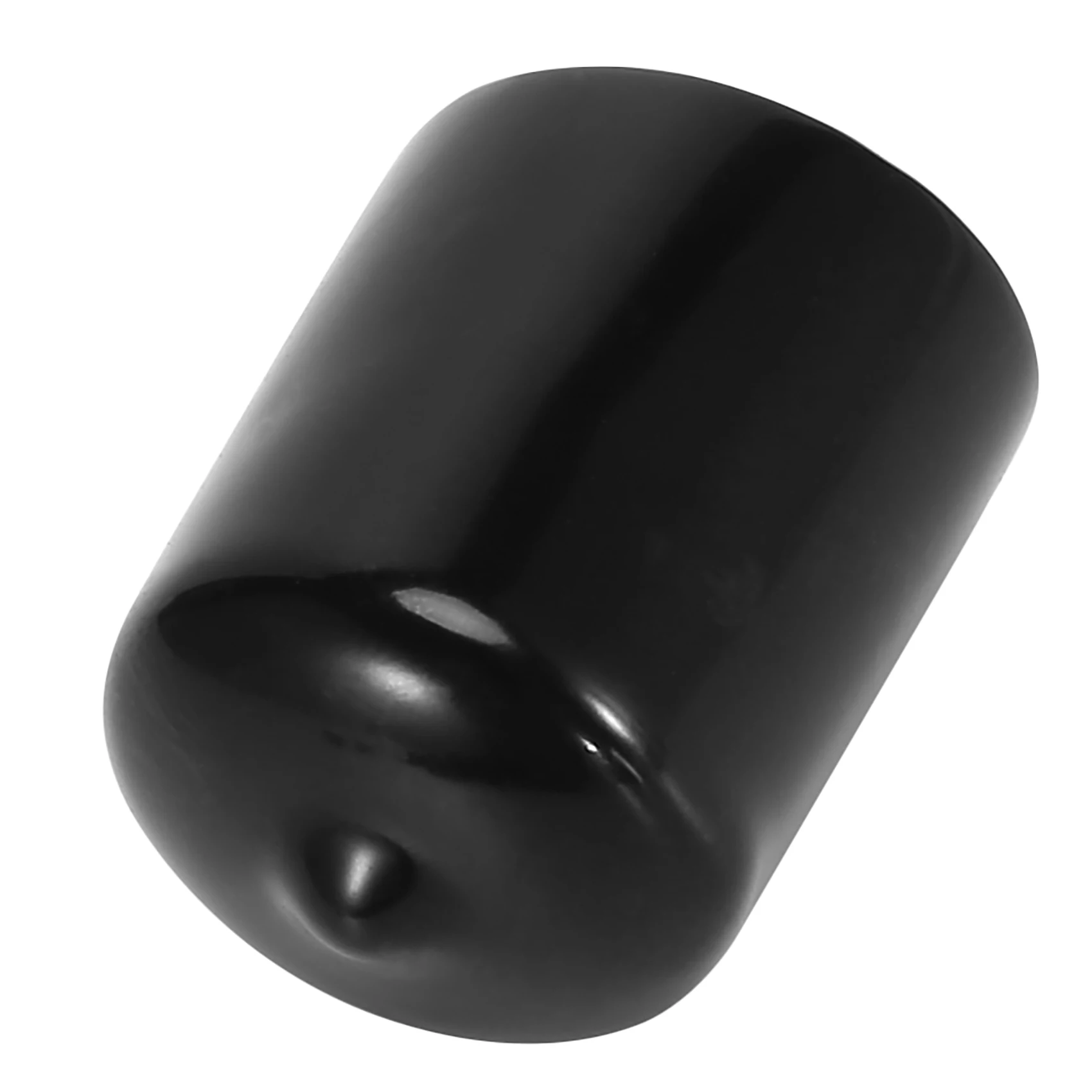 สกรูสลักดุมปลายยางยืดไวนิล156ชิ้นฝาครอบป้องกันเกลียวยาง9ขนาด2/25ถึง4/5นิ้ว (สีดำ)