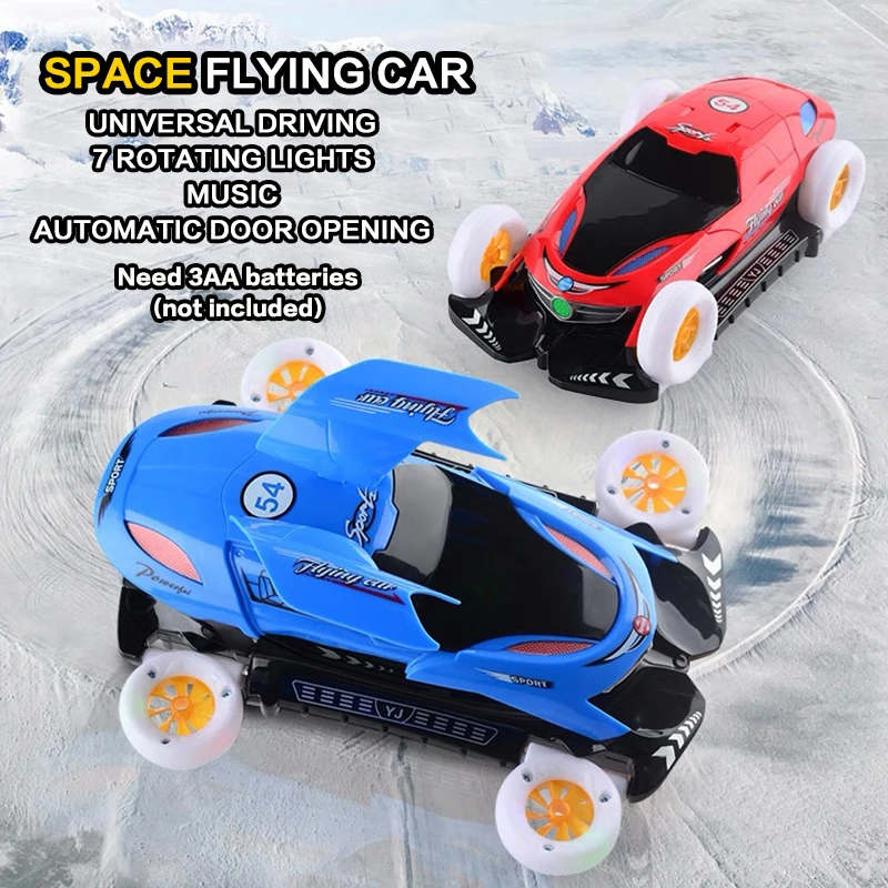 Stunt Transformable Flying Cars Toy for Boys Electric 360° Rotation Cool Gift for Babies Rotating Stunt Transformable Flying Car
