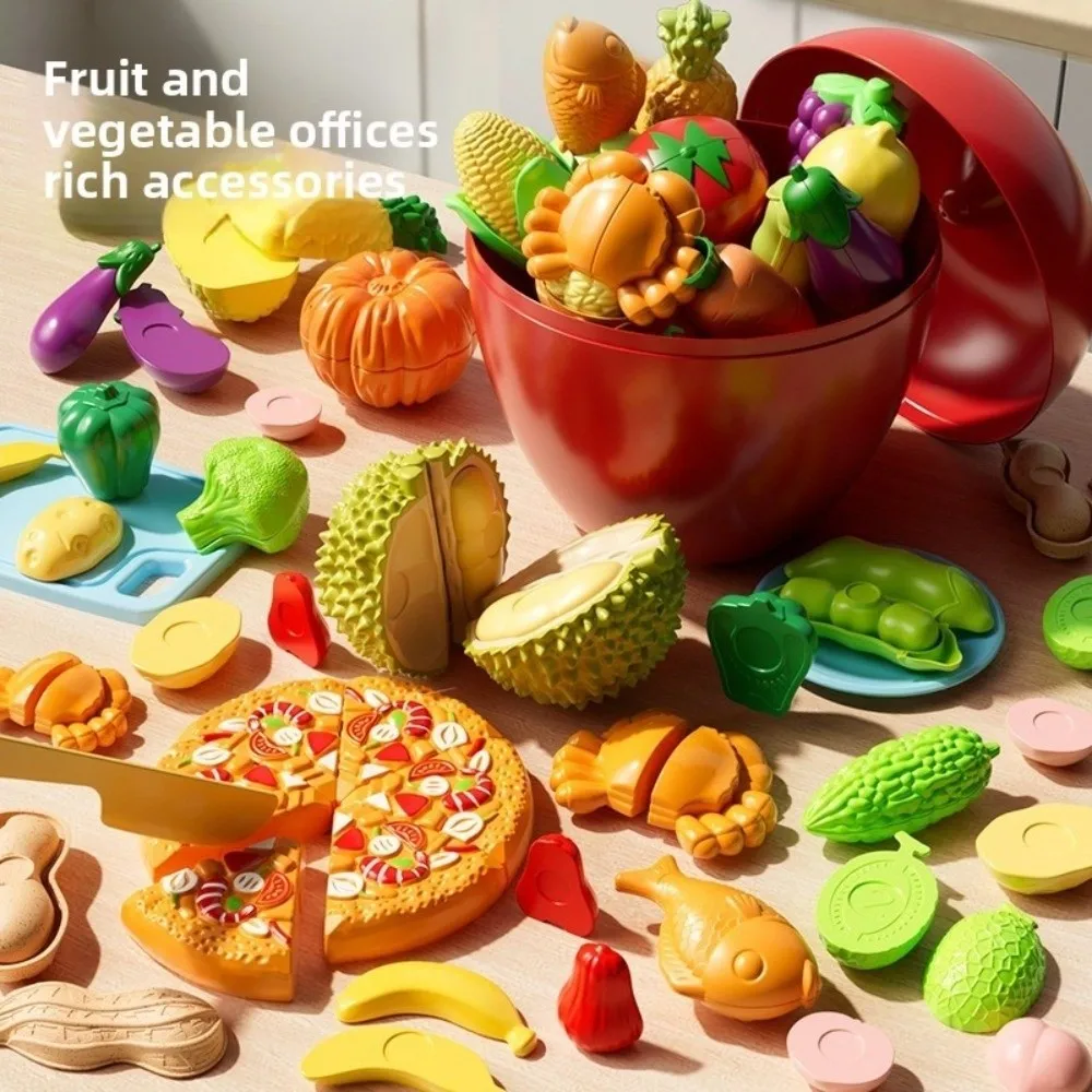 Gesimuleerd Groentenschijfje Leuk Speelgoed Durian Appel Fruit Snijden Speelgoed Kauwbaar Educatief Fantasiespel Keuken Speelgoed Verjaardagscadeau