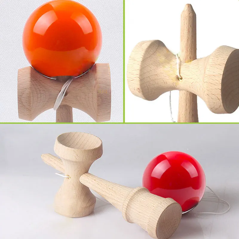 Kendama Toy Painted Outdoor Fitness Balls Train Agility Eye-hand Coordination Children Adults Outdoor Juggling Game Sports Ball