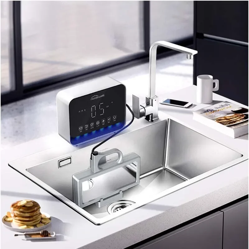 Small Portable Ultrasonic for Dishwasher Sink Household Automatic Dishwasher Family Free-standing Installation-Free Washing