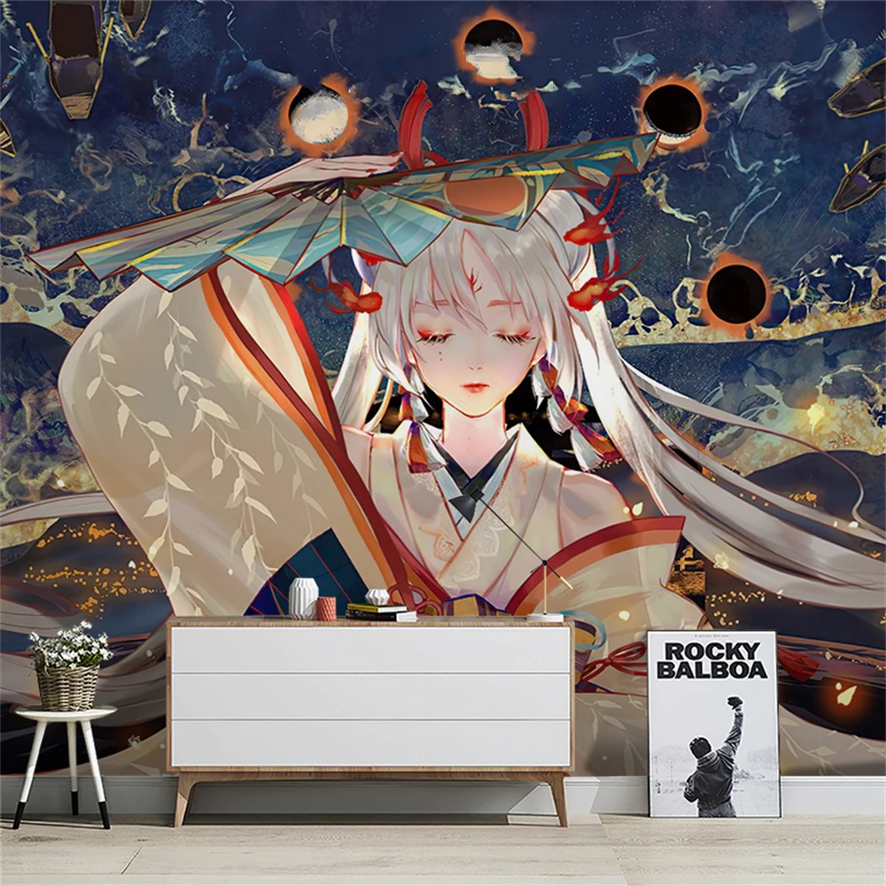 custom Japanese anime murals antique wallpaper for living room bedroom sofa background wall paper art wall covering home decor