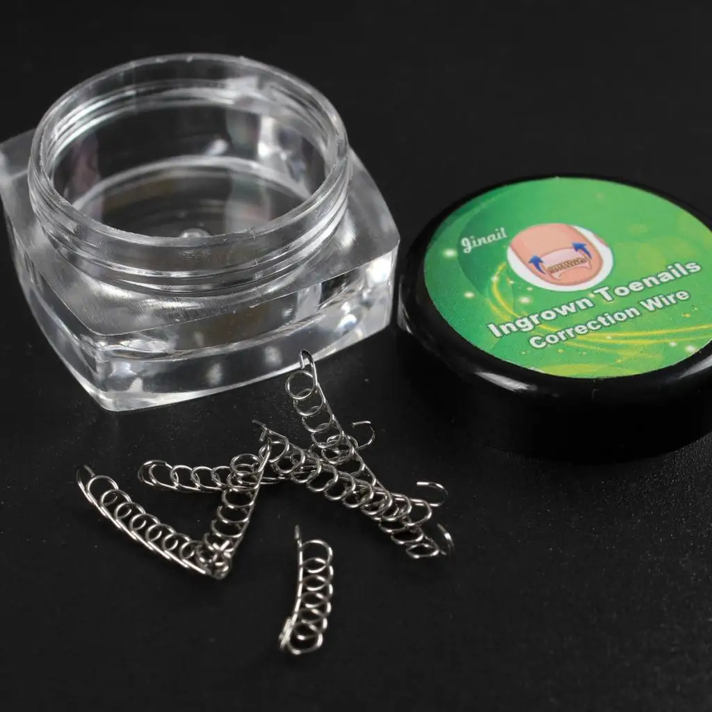 Ingrown Toenail Correction Wire, Toe Nail Corrector Pedicure Treatment Tool, Come with 6 Sizes