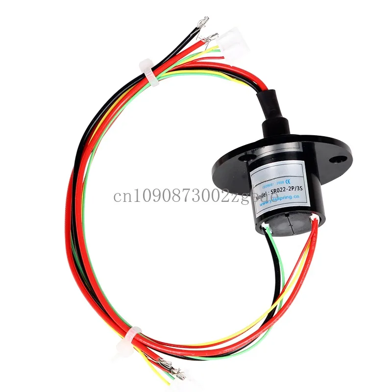 Hollow Bore Slip Ring Rotary Connector, 50HZ Dielectric Strength,SRH3899-6p, 6-Wire