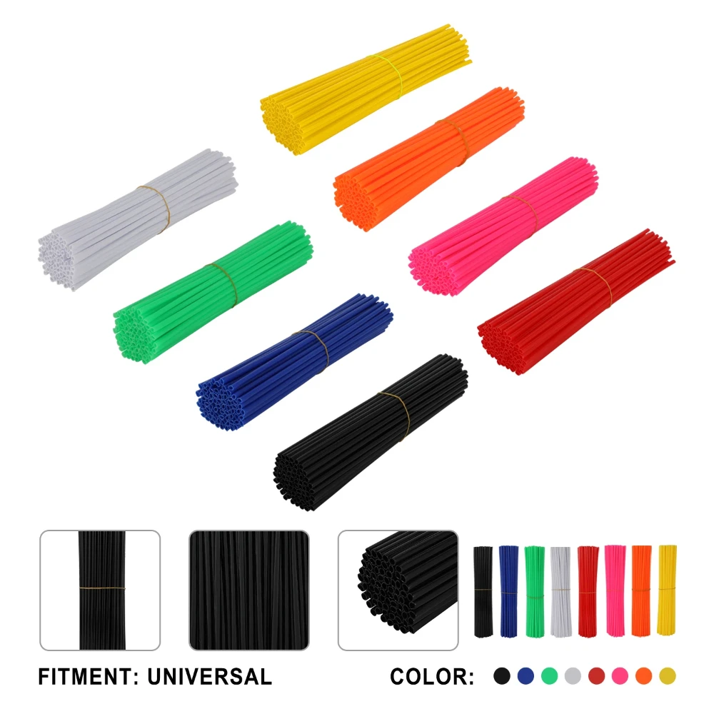 72 PCS Universal Motorrad Felge Speichen Abdeckungen Wrap Rohre Dekor Für KTM HONDA KAWASAKI YAMAHA CRF YZ EXC 250 300 350 400 450