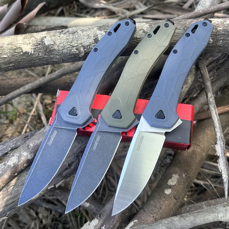 KS 2042 Covalent Ball Bearing Pocket Folding Knife D2 Blade Nylon Wave Fiber Handle Outdoor Camping Hunting Tactical Tools