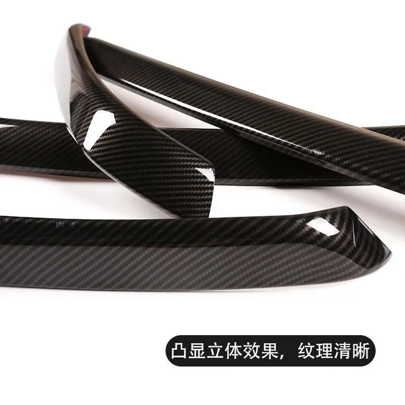 Suitable For 05-12 BMW 3 Series E90 Door Carbon Fiber Pattern Interior Door Armrest Side Strip Decorative Cover