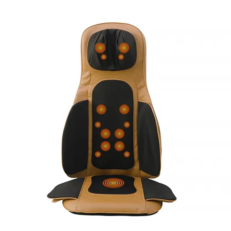 for Electric Full Backrest Massage Chair with Air Pressure Waist Heating Vibration Shiatsu Thermal Therapy Pad  Sofa and Car