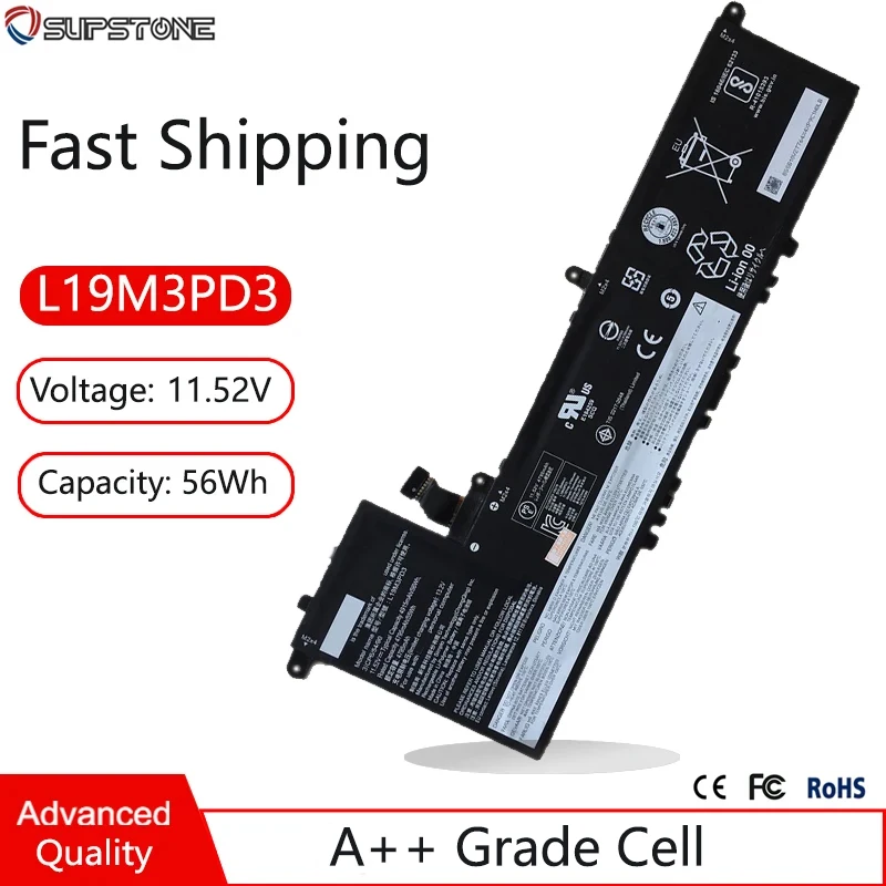 

L19D3PD3 L19L3PD3 L19M3PD3 Laptop Battery For Lenovo Xiaoxin Pro-13IML 2019,IdeaPad S540-13API,13ITL 13ARE,5B10W67393,SB10V27765