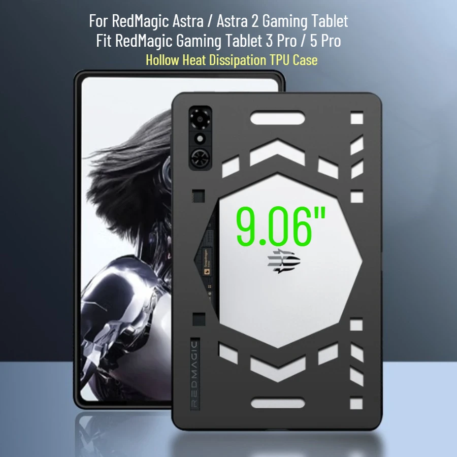 Soft TPU Case for RedMagic Astra / Astra 2 Gaming Tablet Cover Hollow Heat Dissipation for RedMagic Gaming Tablet 3 Pro / 5 Pro
