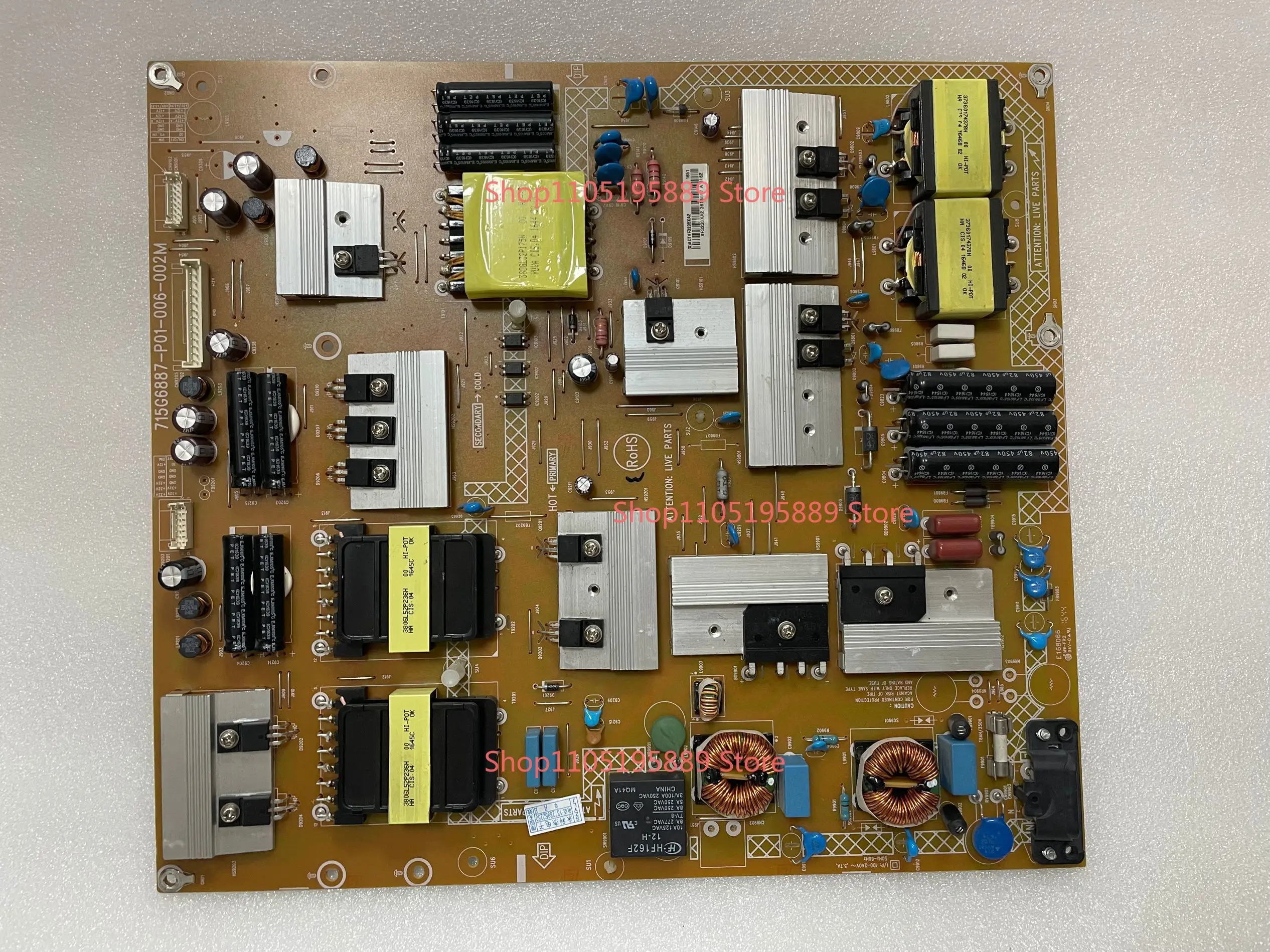 

65PUF6656/65PUF6701 Power Supply Panel 715G6887-P01-006-002M