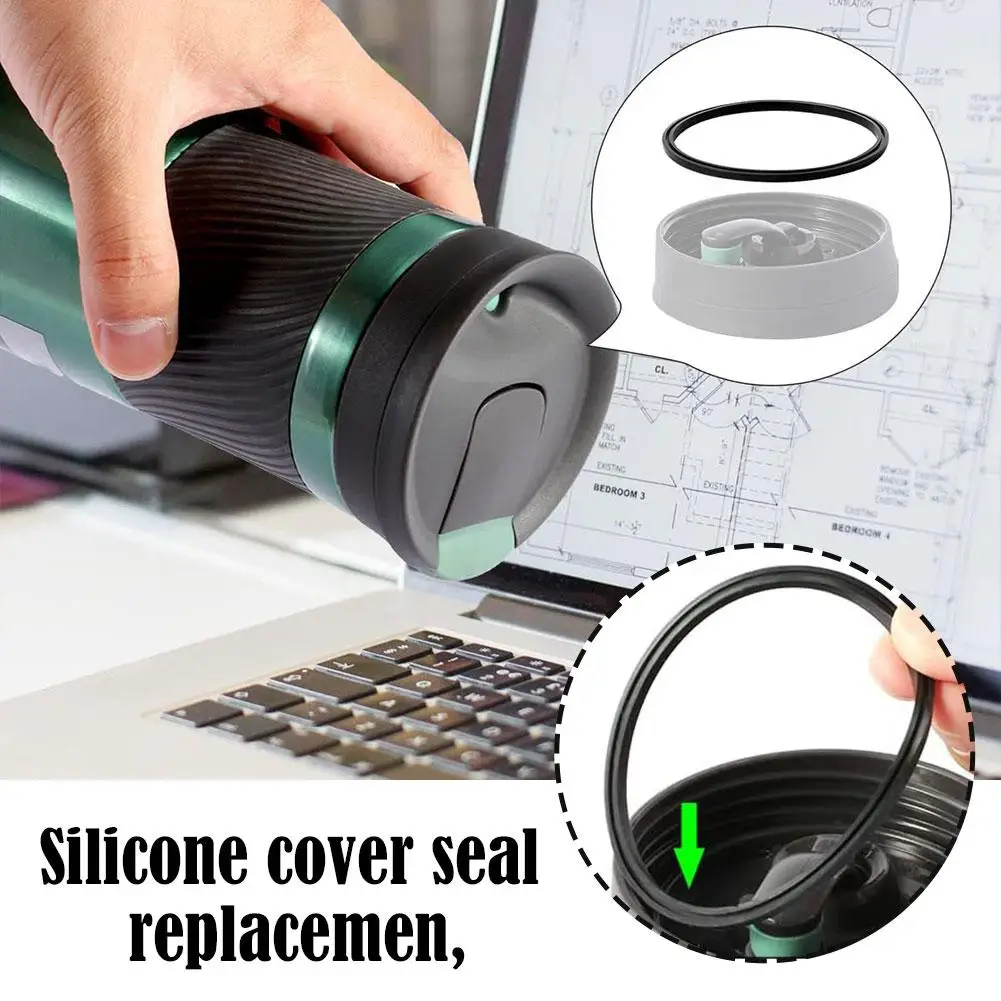 Silicone O Bottle Lid Gaskets Leak-Proof Seal Rings Fit For Contigo 16oz 20oz Vacuum Cups Water Bottles Lids Accessories V0P2