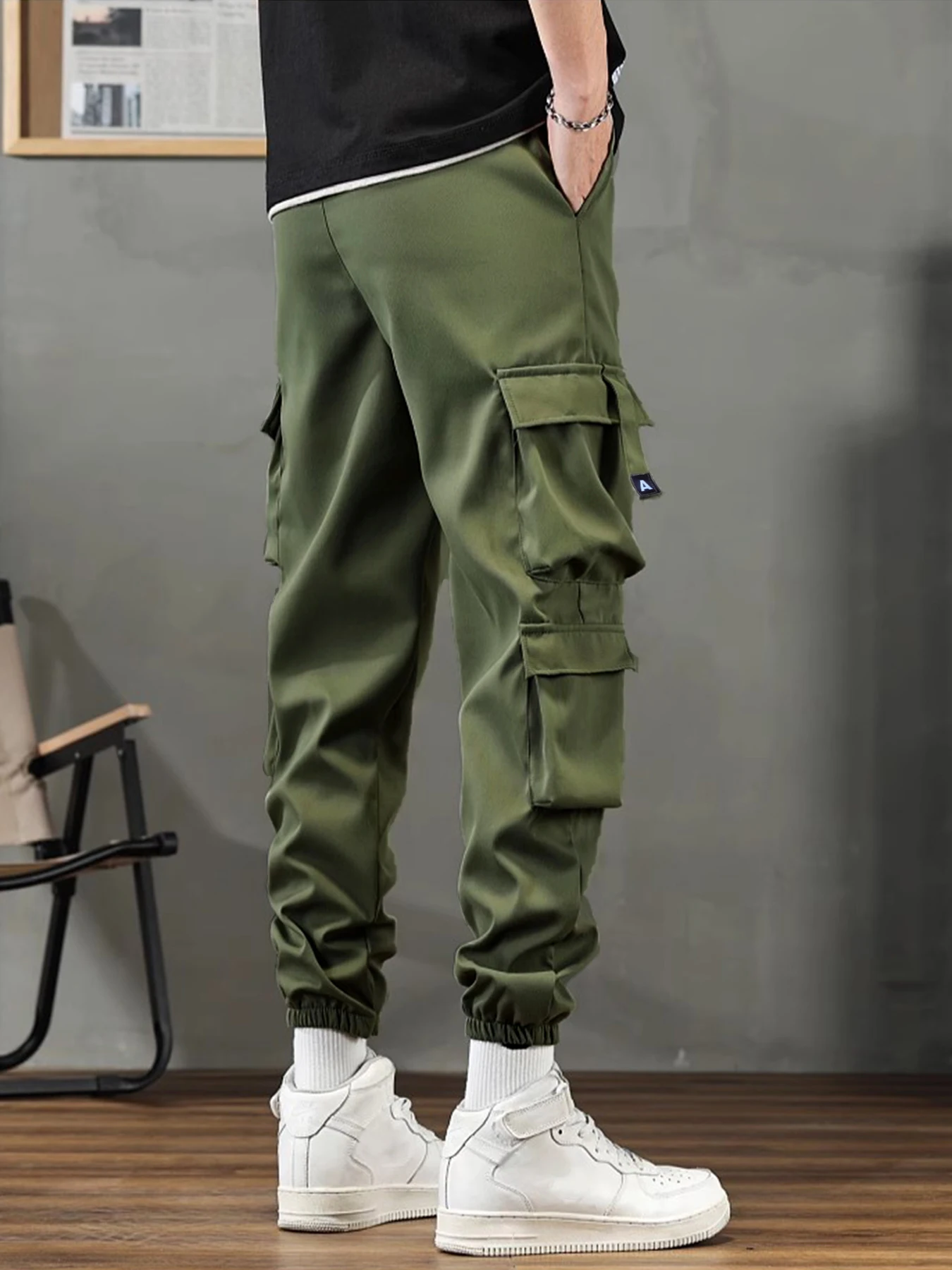 

Work pants men's 2025 summer outdoor quick drying casual pants loose oversized straight leg pants American functional