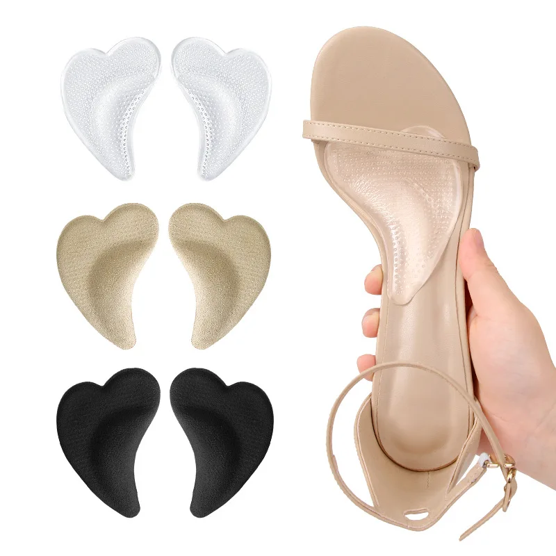 

Стельки для поддержки свода стопы в форме сердца Плоскостопия, высокие арки Комфортные самоклеящиеся опоры для ног Мягкая подошва Амортизация Половина Inso