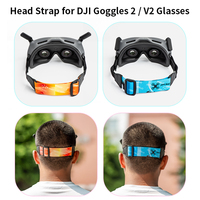 For DJI AVATA Wear Headband Goggles 2 Head Strap Adjustable Sizes Elastic Anti-slip DJI FPV V2 Flight Glasses Band Accessories