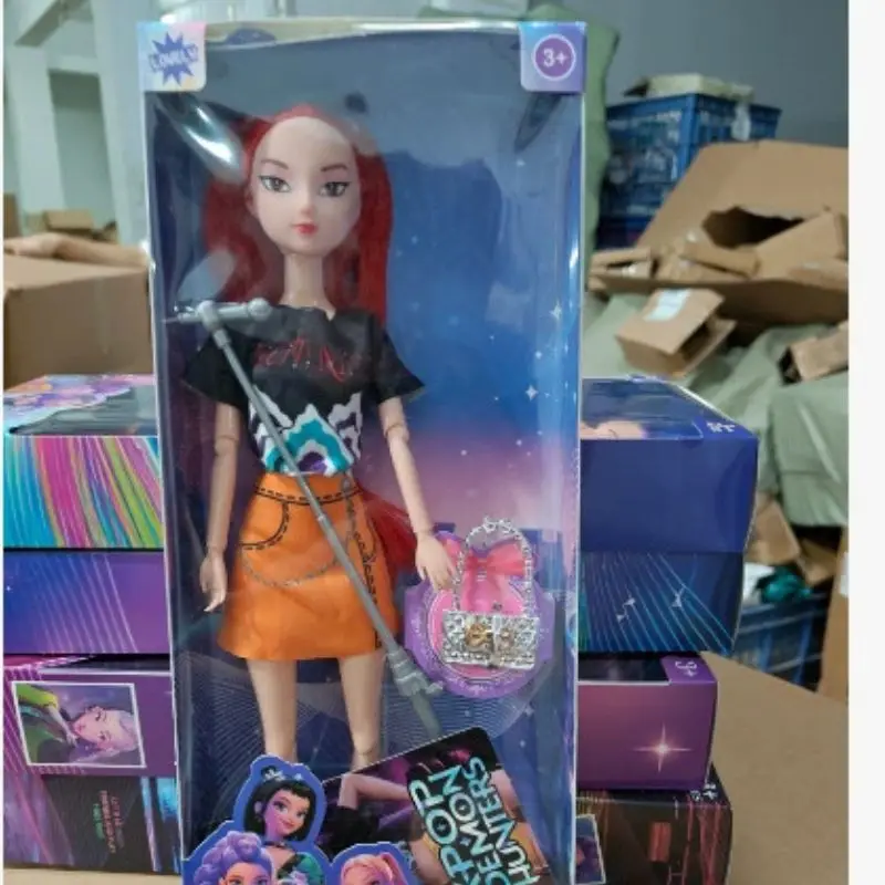 

NEW Kpop Demon Hunters Doll Toys Rumi Mira Zoey Action Figure Toy Beautiful Princess Baby Girl Plastic DIY Toy for Girls