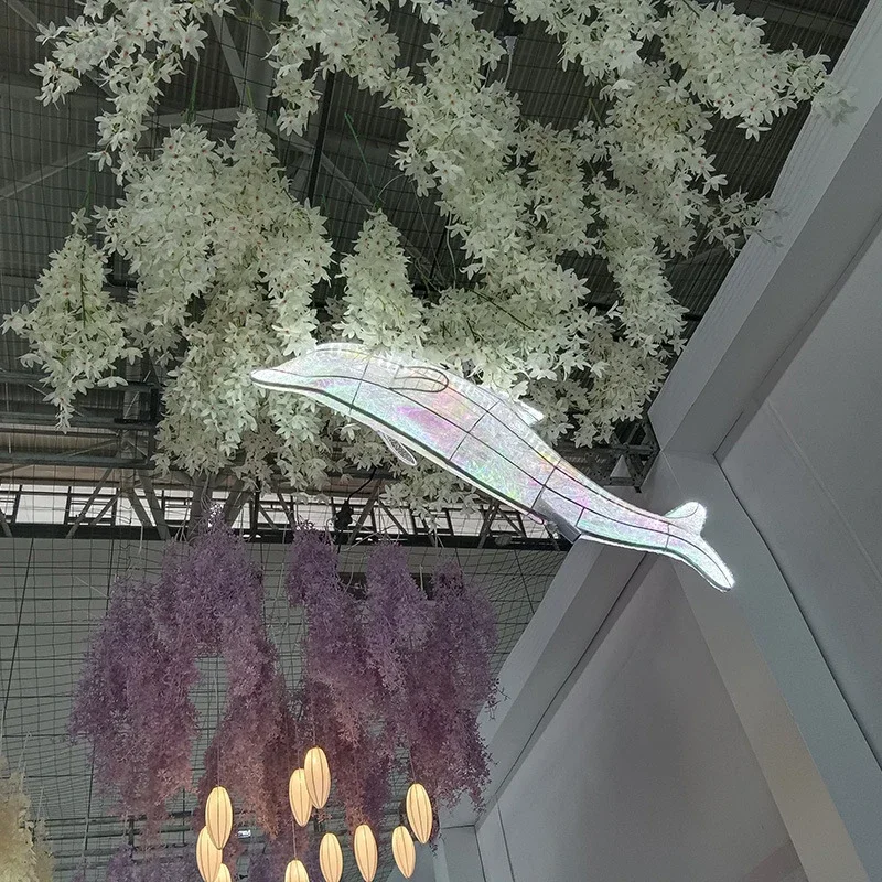 COLIN Modern Little Dolphin Wedding Lantern Area Props Street Lamp LED Stage lighting Festival Atmosphere Background Decoration