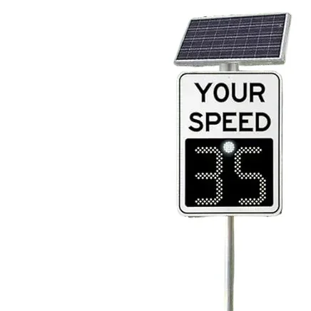 Light Emitting Diode Screen Portable Traffic Radar Speed Sign Radar Speedometer Solar Radar Sensing