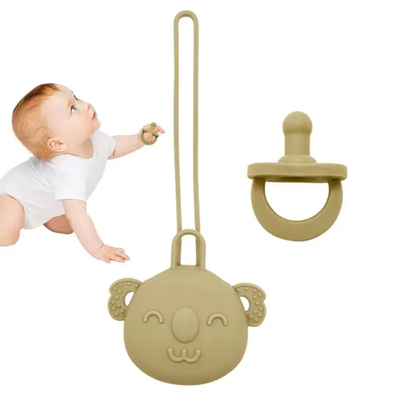 

Pacifier Holder Clip Set For Baby Girls Silicone Pacifier And Cover Set For Baby Boys Easy To Clean Pacifier Cover Kit For