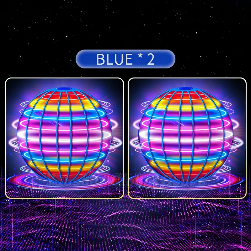 Vliegende Orb Bal 2026 Geüpgraded, Handbediende Boomerang Spinner met LED Verlichting, Mini Drone Hover Bal Speelgoed Verjaardagscadeaus