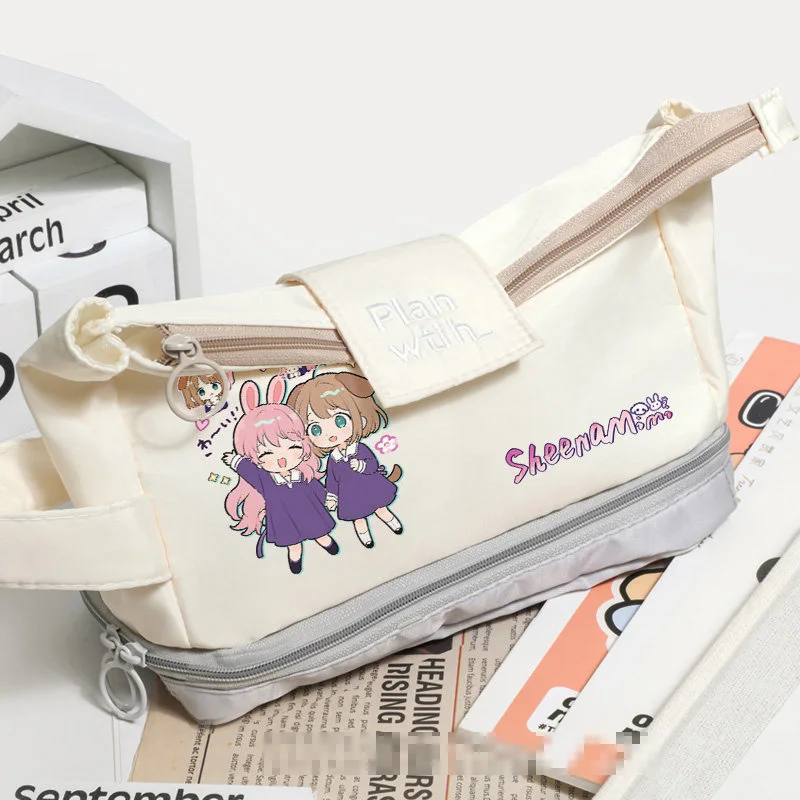 ‌I Want To Love You Till Your Dying Day Pencil Case Mimi Kagari Sheena Totsuki Pen Bag Anime Cosplay Large Cartoon Pencil Box