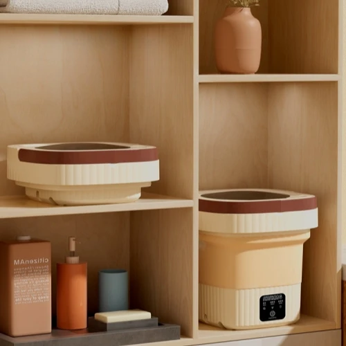 접이식 세탁기 탈수 블루라이트 속옷 팬티 양말 수건 전용 미니 소형 세탁기 여행용 가정용