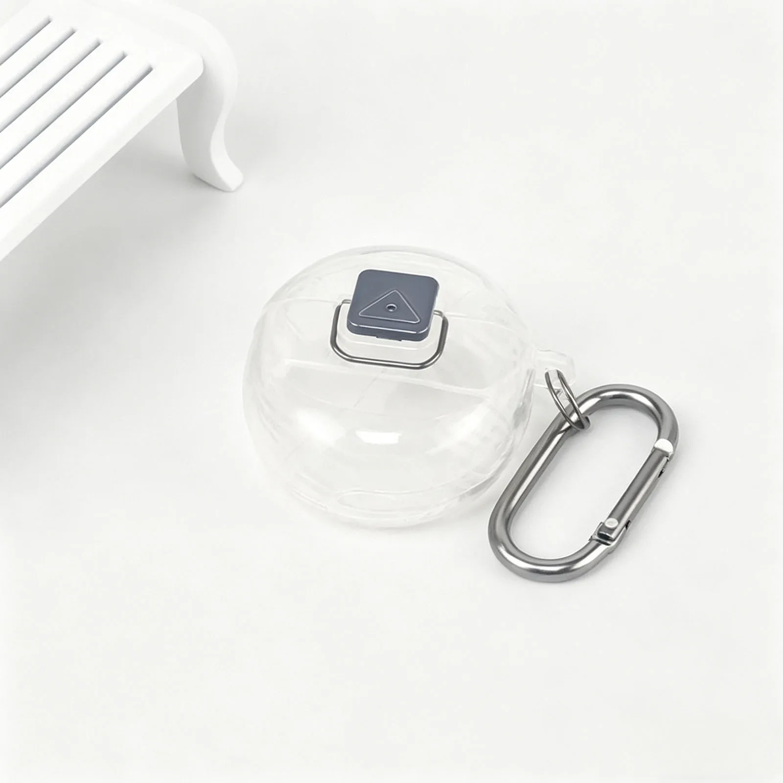 Clear TPU Cover for Google Pixel Buds 2a 2025 Protective Skin Case with Carabiner Shockproof Anti‑Drop Scratch-Resistant