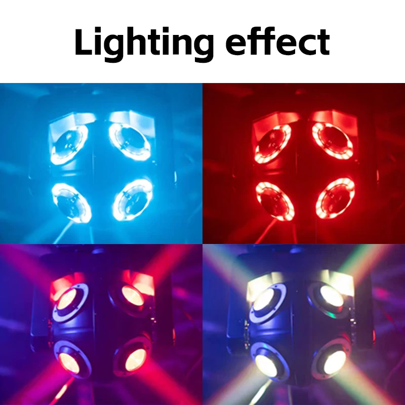 LED8*10W360 degrees rotating magic ball seven-color light beam shaking light stage bar atmosphere