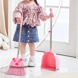 Kids Broom Dustpan Set Educational Toy House Cleaning Gifts Funny Kids Cleaning Set for Age 3-6 Girls Boys Birthday Gifts