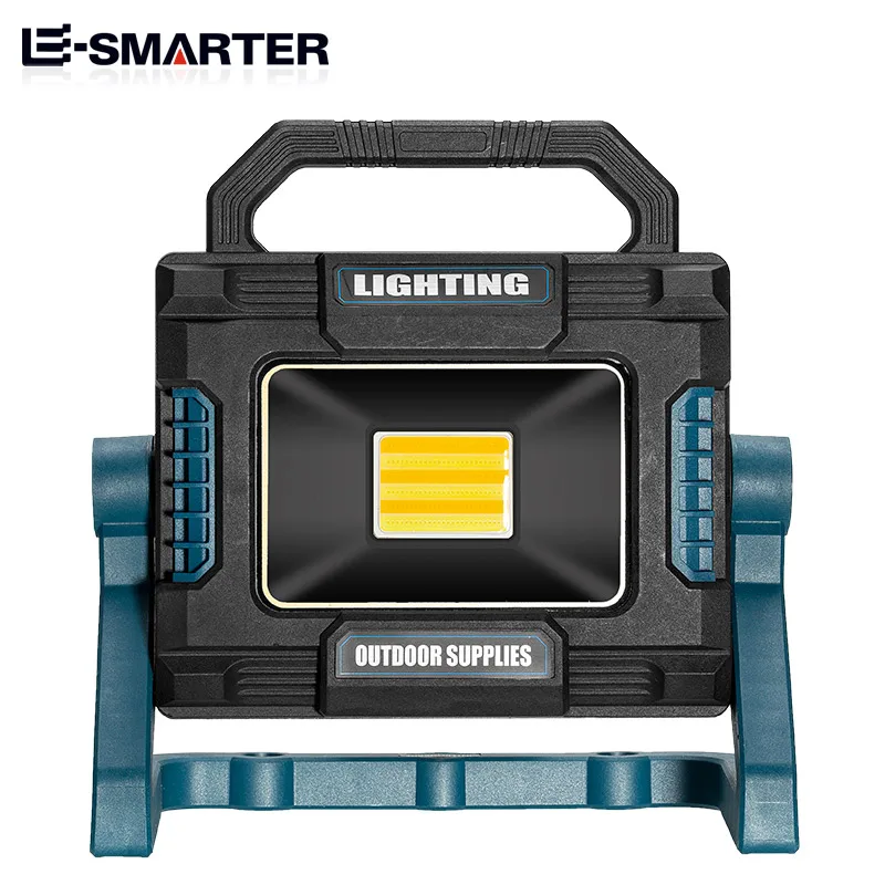 LED Portable Lantern USB Handheld  Work Light Flashlight Searchlight With Side Light Waterproof 5PCS 18650 Battery   Outdoor