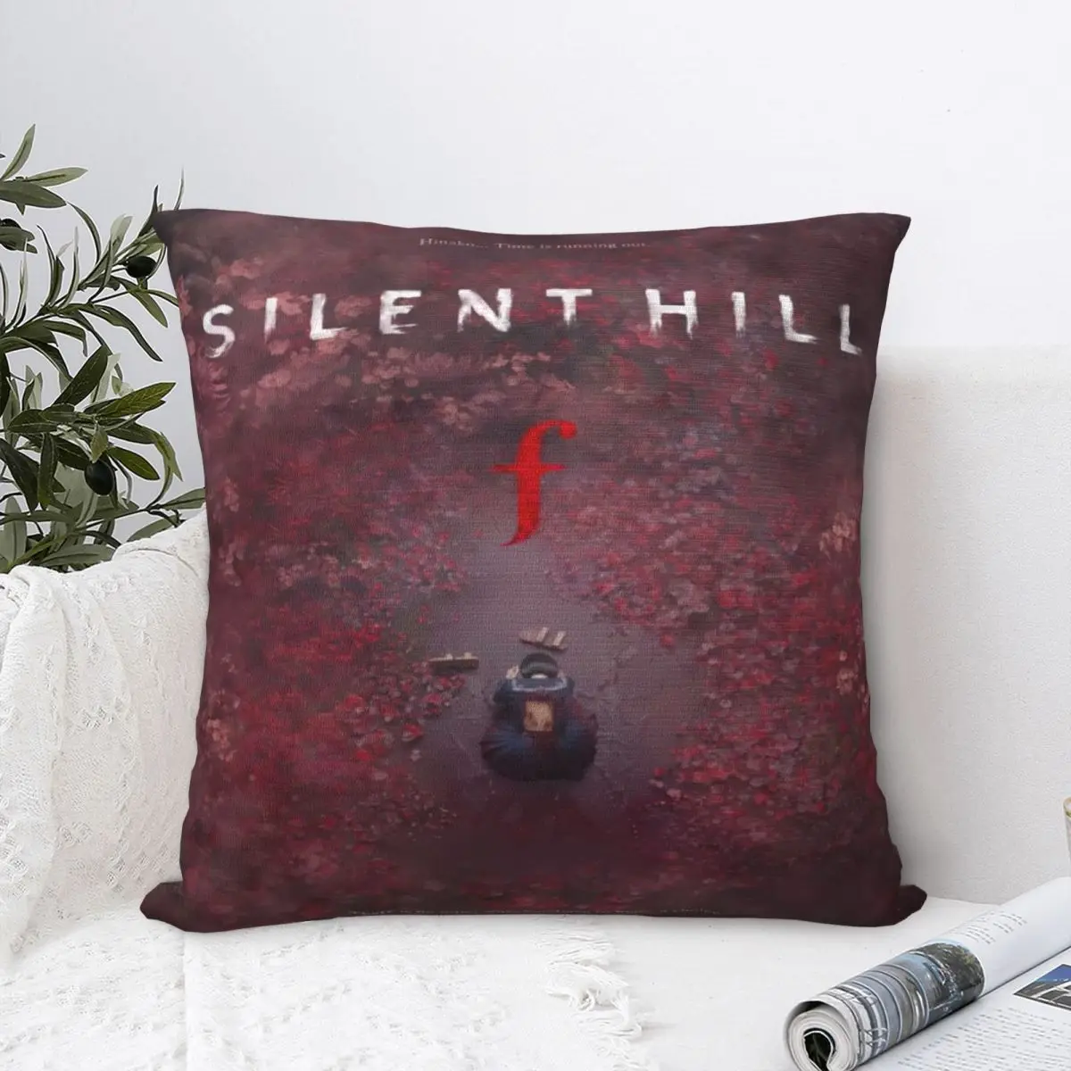 

Украшение дома Silent Hill F Horror Game 2025 Наволочка Мерч Наволочки на молнии Несколько размеров