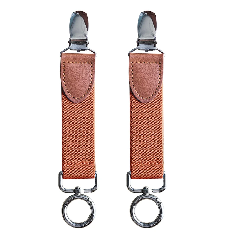 Hat Hanging Clip for Connecting Travel Bag and Hat Anti Slip and Wrinkle Adjustable Elastic Suspender 2 PCS H1201