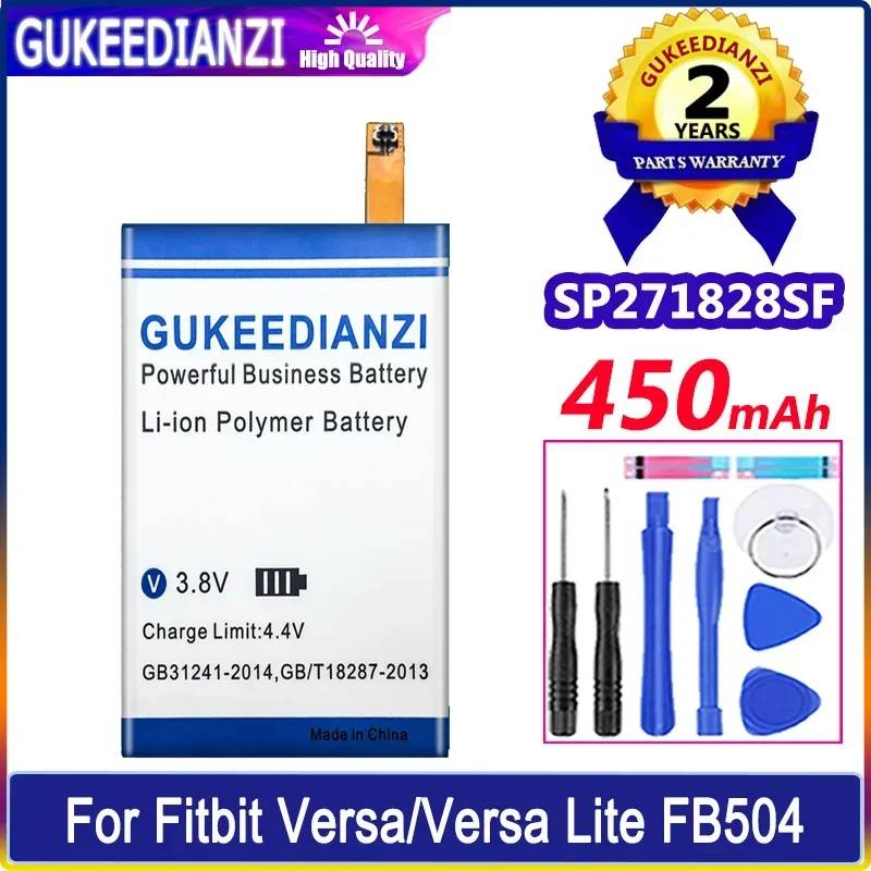 GUKEEDIANZI Battery SP271828SF 350mAh/450mAh For Fitbit FB504 FB415 FB505 Lite Versa 1 2 3 Batteria