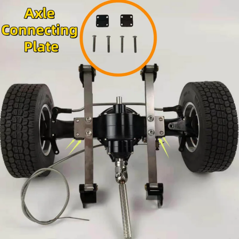 RC 1/14 LKW-Abstandshalter-Adapter, Achsverbindungsplatte für Tamiya LESU 1/14 RC Traktor-LKW-Sattelzug-Teile und Zubehör – Detail 2