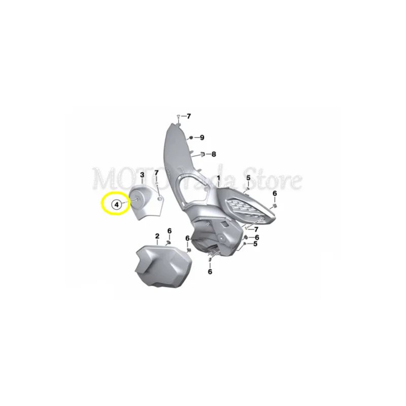 For BMW S1000RR HP4 R1250GS/ADV R1200GS K1600GTL F700GS G650GS K1200RS R1150RT/RS R850R R900RT Recovery pod position indicator