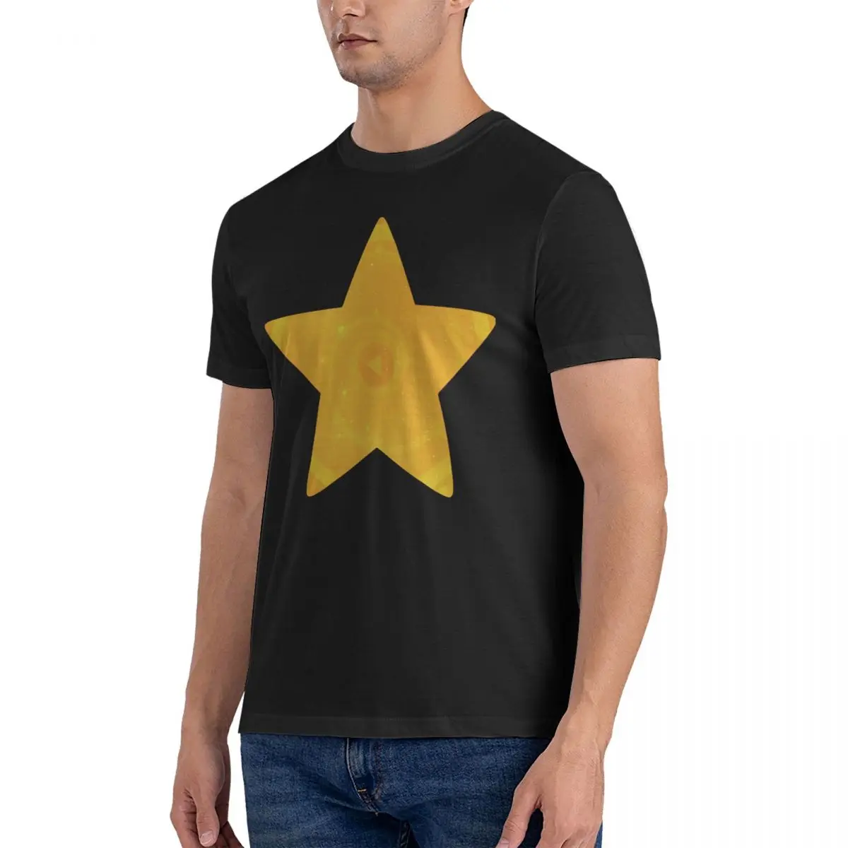 Awesome Star T-Shirt Men Crewneck Pure Cotton T Shirt Steven Universe Short Sleeve Tees Printed Clothing