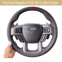 Customized Car Steering Wheel Cover For Ford Raptor F150 2015-2019 Style Original Version Of The Original Car Hand Suture Suede