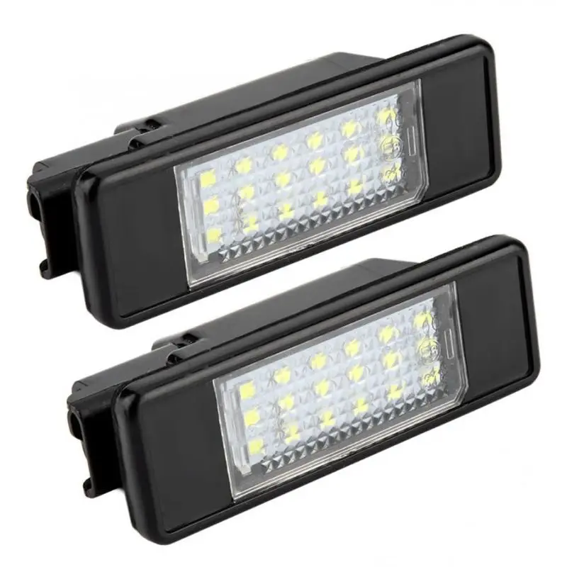 

2Pcs Car LED Light License Plate Taillight 18 3528 LED Light for C2 C4 C5 DS3 for 106 207 307