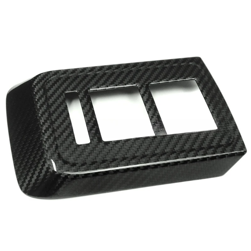 

For Ford Bronco real carbon fiber modified interior central control glass lift window switch panel decoration