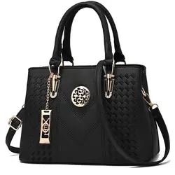 Women's Handbag Metal Hollow Carving Decor Shoulder Bag Fashion Purse Leather Bag Large Capacity Handbag Satchel Bag Mom's Bag