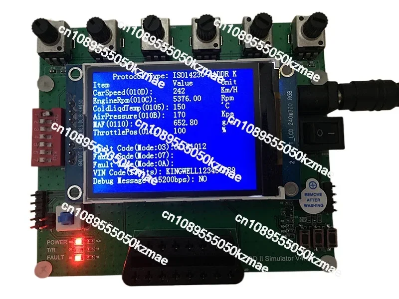 

Vehicle OBD Simulator ECU J1939 Simulator ELM327 Testing and Development