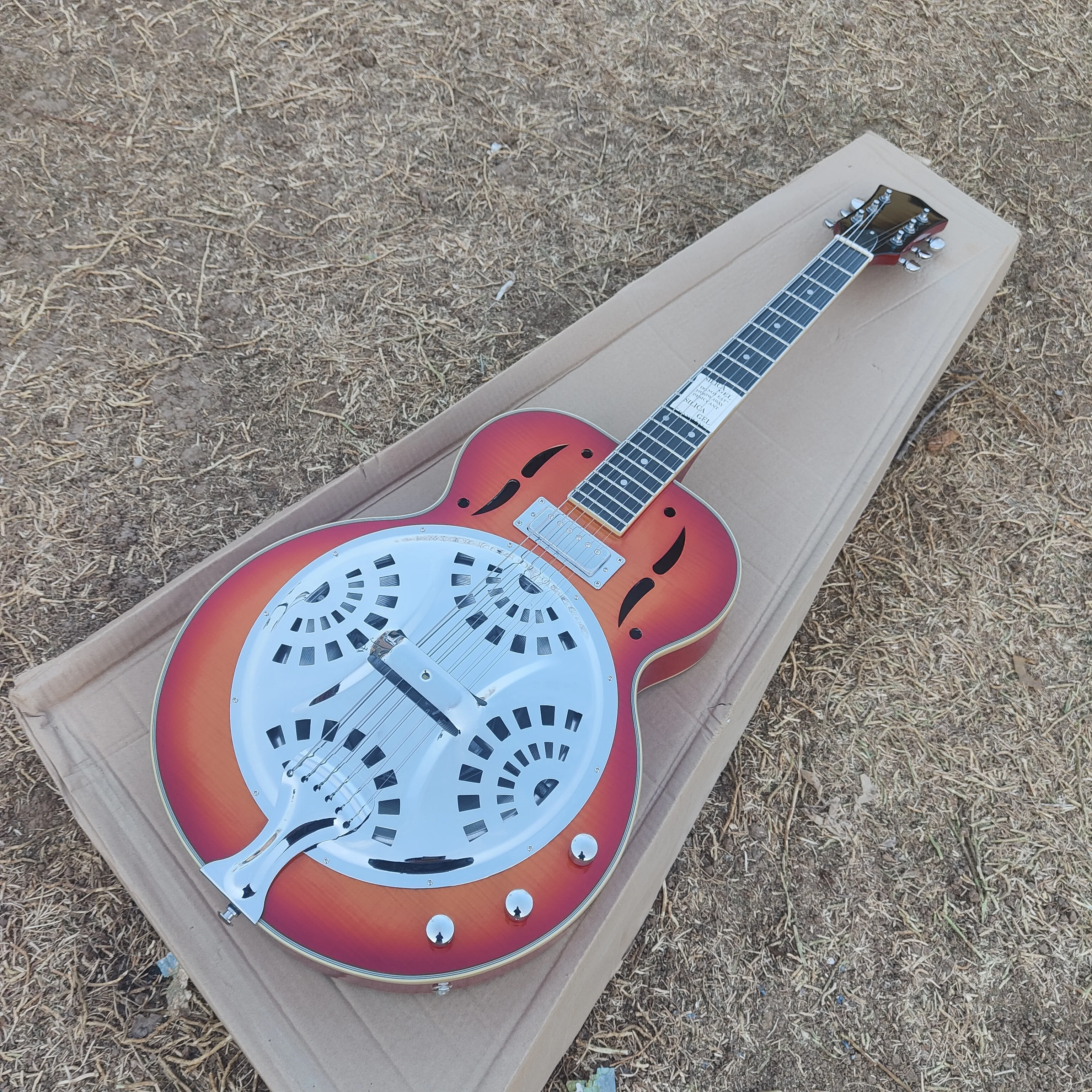 

6-string electric guitar, metal resonance electric guitar