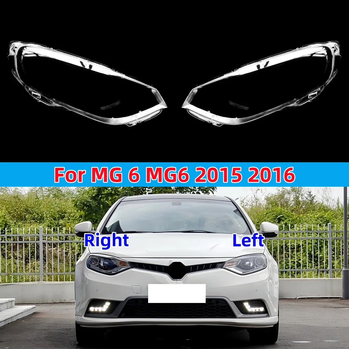 

Для MG 6 MG6 2015 2016 передние фары, стеклянные линзы, лампа, прозрачный абажур, абажур, крышка