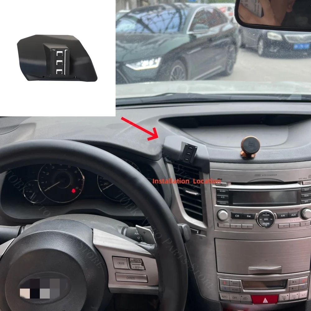 Car Phone Mount For Subaru Outback BR 2010-2014 2013 Strong Special Fixed Bracket Base Wireless Charging Holder Cars Accessories