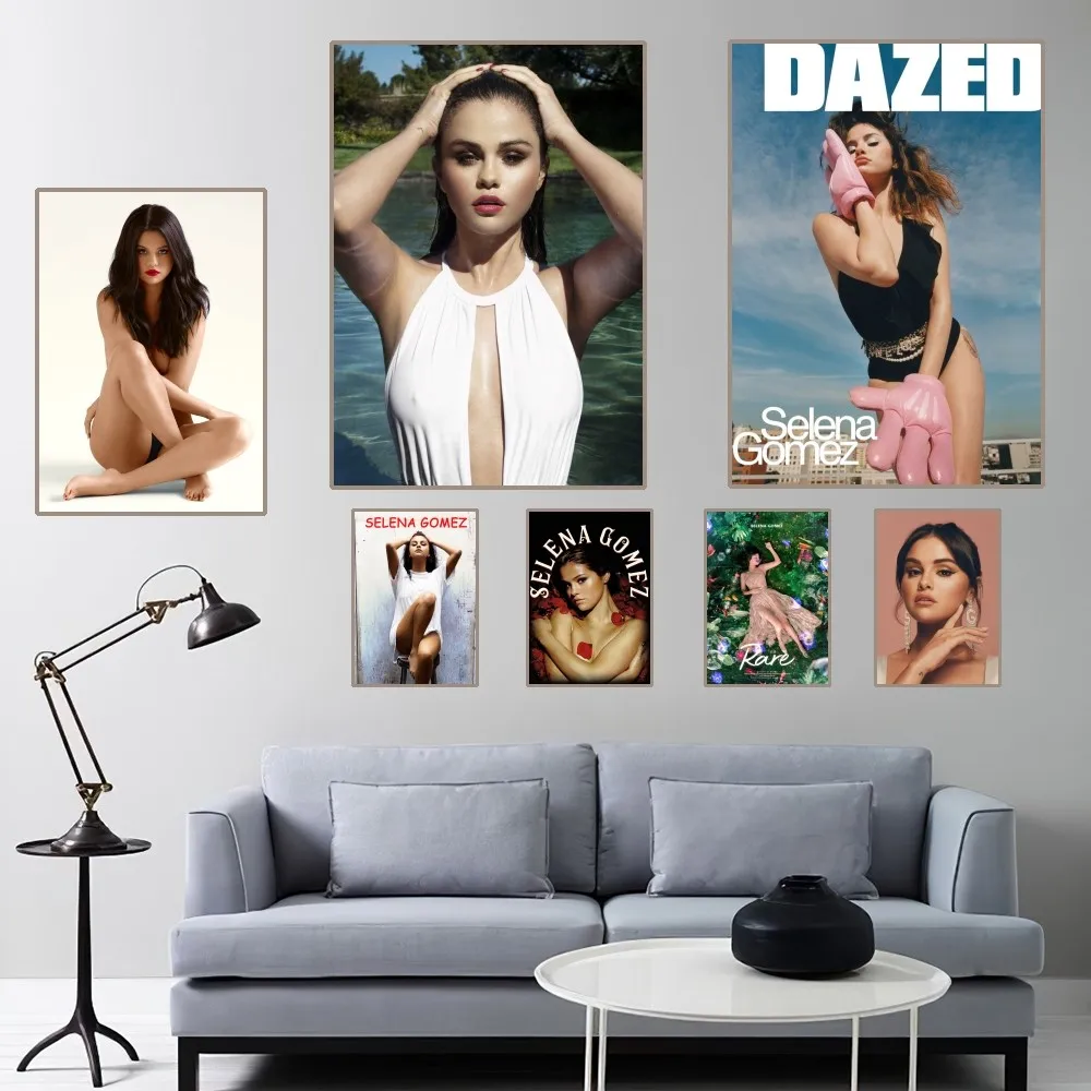 SELENA GOMEZ Hot Singer Poster Home Room Decor Aesthetic Art Wall Painting Stickers